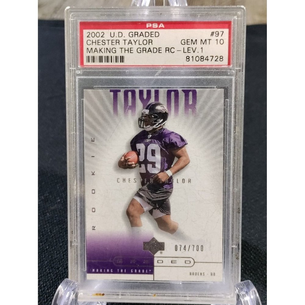 2002 UD Graded Chester Taylor 97 GEM Mint 10